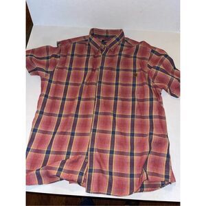 Solaris men’s plaid shirt size 3XT‎ short sleeve A37